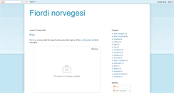 Desktop Screenshot of fiordi-norvegesi.blogspot.com