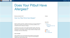 Desktop Screenshot of pitbullallergiesexposed.blogspot.com