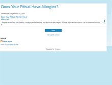 Tablet Screenshot of pitbullallergiesexposed.blogspot.com