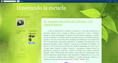 Desktop Screenshot of innovandolaescuela.blogspot.com