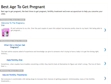 Tablet Screenshot of bestagetogetpregnant.blogspot.com