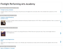 Tablet Screenshot of firelightperformingarts.blogspot.com