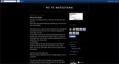 Desktop Screenshot of nz-vs-matsuyama.blogspot.com