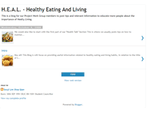 Tablet Screenshot of healthyeating-living.blogspot.com