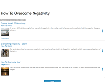 Tablet Screenshot of howtoovercomenegativity.blogspot.com