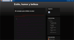 Desktop Screenshot of estilohumorybelleza.blogspot.com