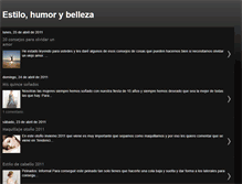 Tablet Screenshot of estilohumorybelleza.blogspot.com