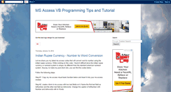 Desktop Screenshot of msaccessvb.blogspot.com