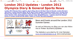 Desktop Screenshot of london2012updates.blogspot.com