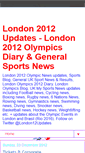 Mobile Screenshot of london2012updates.blogspot.com