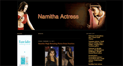 Desktop Screenshot of namithaactress.blogspot.com