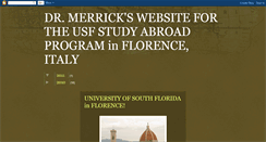 Desktop Screenshot of drmerrickstudyabroaditaly.blogspot.com