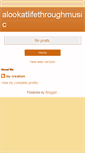 Mobile Screenshot of alookatlifethroughmusic.blogspot.com