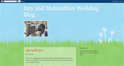 Desktop Screenshot of imyandmuhunthanwedding.blogspot.com