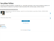 Tablet Screenshot of las-pibas-feibus.blogspot.com