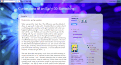 Desktop Screenshot of confessionsofanearly-30-something.blogspot.com