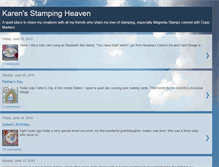 Tablet Screenshot of karensstampingheaven.blogspot.com