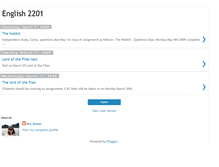 Tablet Screenshot of english2201lba.blogspot.com