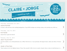 Tablet Screenshot of jorgeandclaire.blogspot.com
