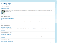Tablet Screenshot of hockeyplayertips.blogspot.com