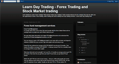 Desktop Screenshot of daytradingmentors.blogspot.com