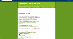 Desktop Screenshot of jamshedpurjobs.blogspot.com
