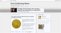 Desktop Screenshot of coincollectingnews.blogspot.com