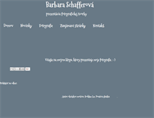 Tablet Screenshot of barbaraschafferova.blogspot.com