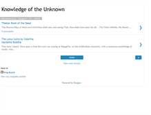 Tablet Screenshot of knowledgeoftheunknown.blogspot.com