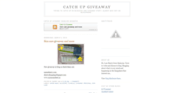 Desktop Screenshot of catchupgiveaway.blogspot.com