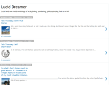 Tablet Screenshot of luciddreamerblog.blogspot.com