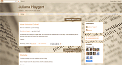 Desktop Screenshot of julianahaygert.blogspot.com