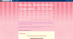 Desktop Screenshot of bisuteriamanualidadesd-ellas.blogspot.com