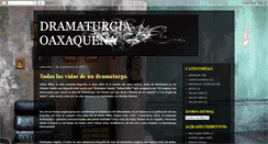 Desktop Screenshot of dramaturgiaenoaxaca.blogspot.com