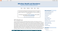 Desktop Screenshot of effortless-wealth.blogspot.com