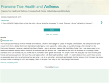 Tablet Screenshot of francineticehealth.blogspot.com