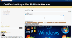 Desktop Screenshot of msftcert.blogspot.com