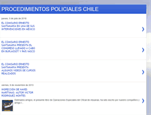Tablet Screenshot of procedimientospolicialeschile.blogspot.com