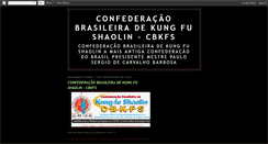 Desktop Screenshot of confederacaobrasileiradekungfu.blogspot.com