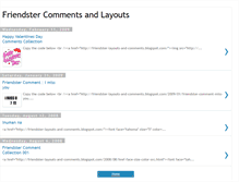 Tablet Screenshot of friendster-layouts-and-comments.blogspot.com