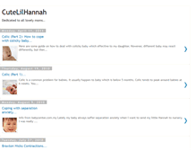 Tablet Screenshot of cutelilhannah.blogspot.com