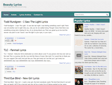 Tablet Screenshot of beauty-lyrics.blogspot.com