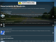 Tablet Screenshot of departamentodebendicion.blogspot.com