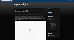 Desktop Screenshot of mymmafights.blogspot.com