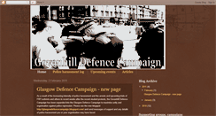 Desktop Screenshot of govanhilldefencecampaign.blogspot.com