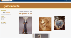 Desktop Screenshot of galeriasarte.blogspot.com