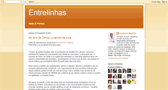 Desktop Screenshot of blogentrelinhas.blogspot.com