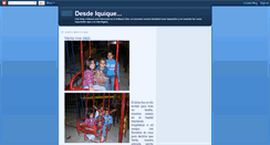 Desktop Screenshot of desdeiquique.blogspot.com