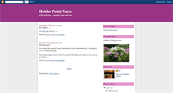 Desktop Screenshot of hobbspointyarns.blogspot.com