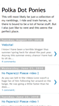 Mobile Screenshot of polkadotponies.blogspot.com